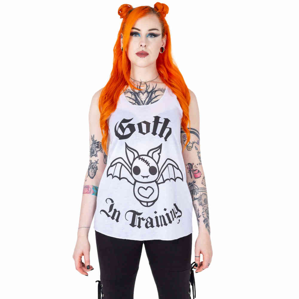 Cupcake Cult - Goth In Training Haut sans manches - Blanc